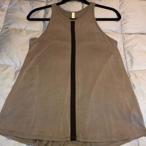 NWOT - Gray with Black Stripe Top by Orange Creek